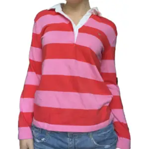 Superfin röd och rosa- randig skjorta från gant i nyskick ❤️💗