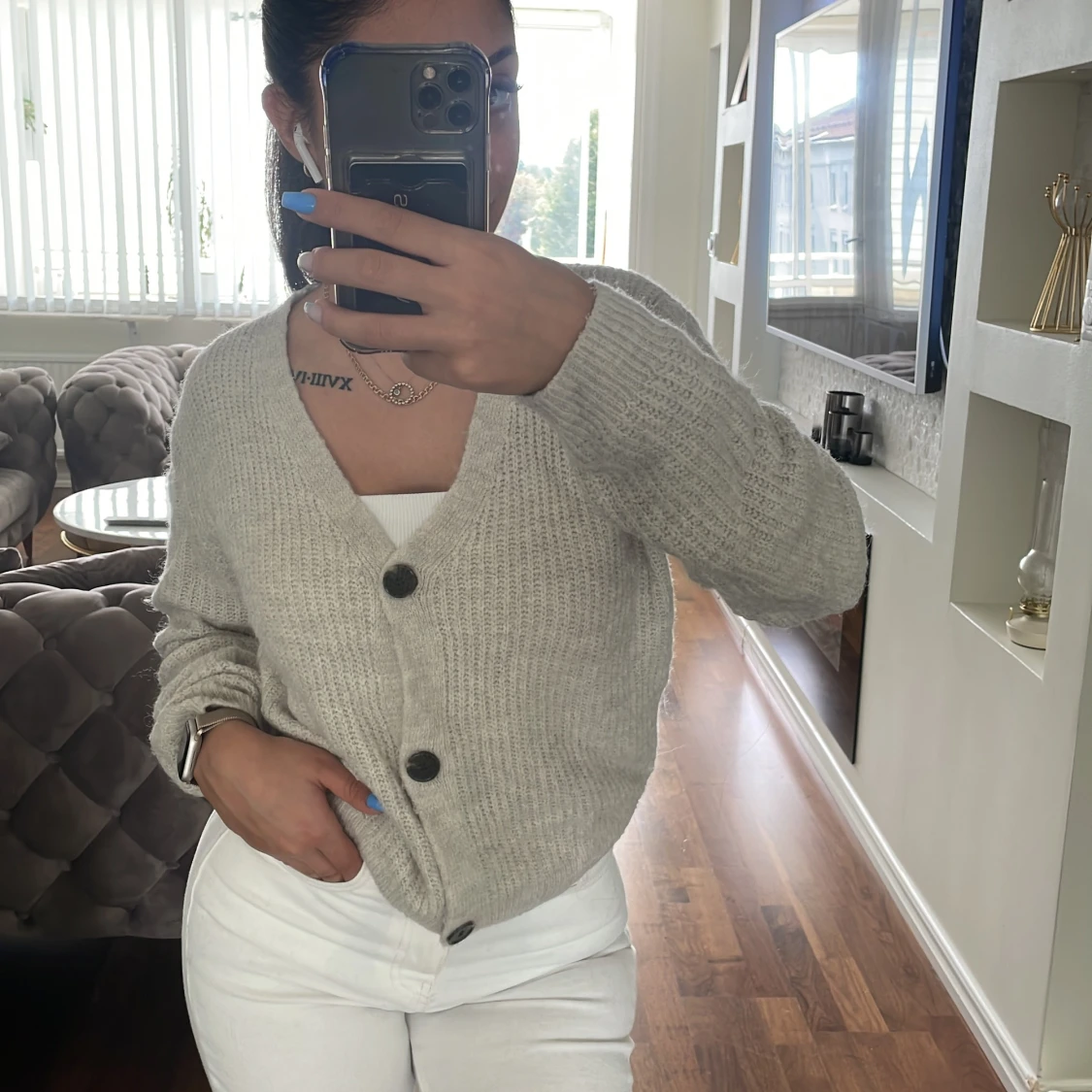 Stickad tröja - H&M