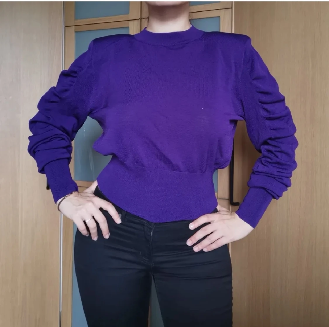 Jättesnygg puffarmad topp - 90