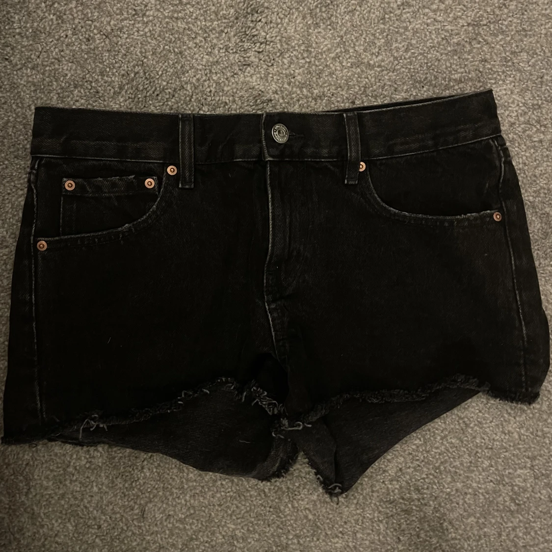 Lågmidjade Jeansshorts 