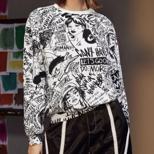 vit och svart tröja - vit och svart tröja från shein. aldrig använd. pris kan diskuteras 