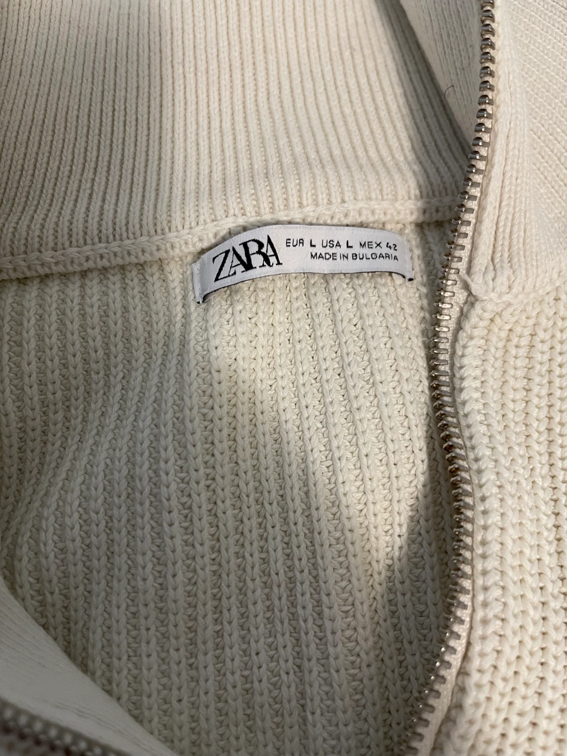 Zara tröja vit  - 90