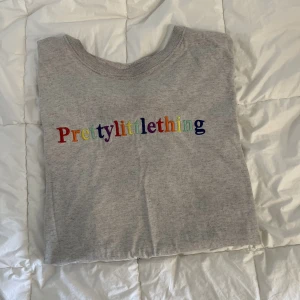 Oversized tshirt - Cool oversized tshirt från prettylittlething. Toppenskick förutom en liten fläck på framsidan, se bild. 