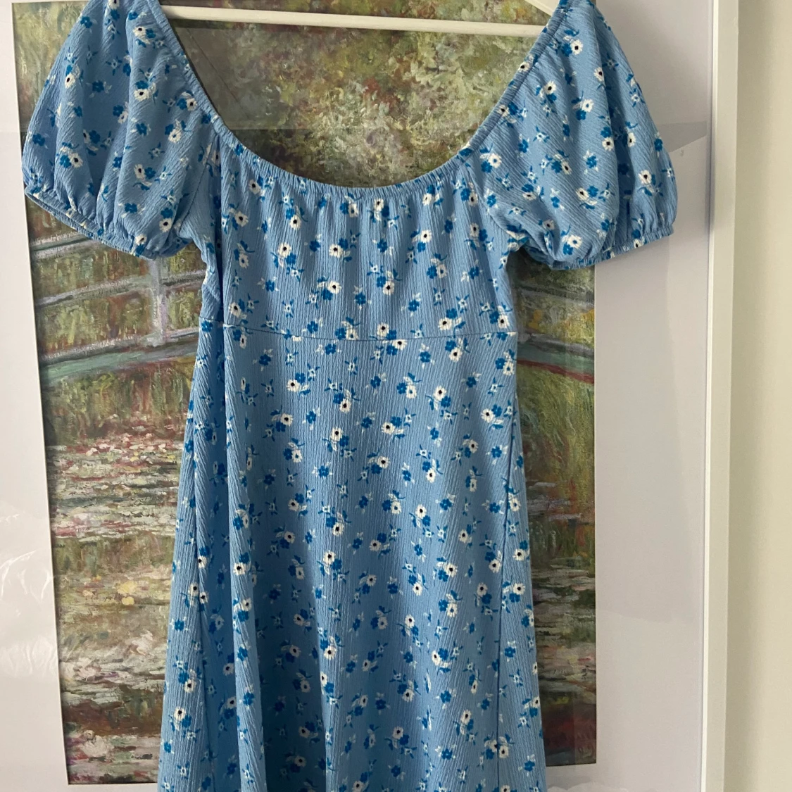 Söt blå klänning  - 90