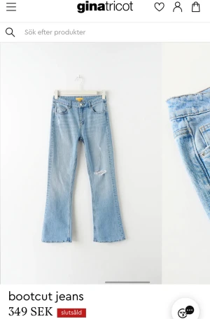 Blå jeans 💙 - Säljer mina blå jeans pågrund av att dem har blivit för korta.. Dem passar även inte riktigt min passform 💗💗 dem e fortfarande använda lite som ni ser på bild nummer 3 💗💗