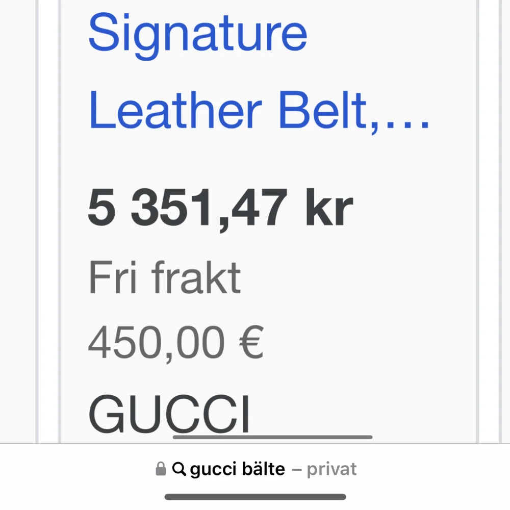 Säljer mitt gucci bälte i använt skick för endast 1100kr.  Ny priset på bältet är 5352kr. Övrigt.