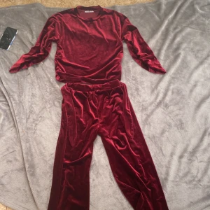 Vinrött sett - Bra skick, använd rätt så många gånger men inga fläckar eller hål i dom!