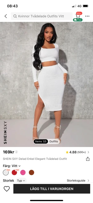 Vit topp stl xs - Säljer endast toppen, stl xs🥰