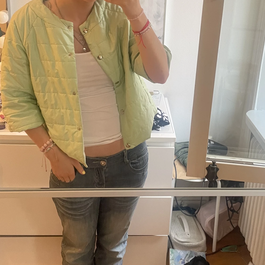 Trekvartsärm jacka - 90