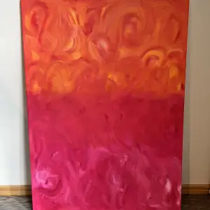 Säljer en jättefin tavla som jag målat själv. Helt unik. Mått 70x100