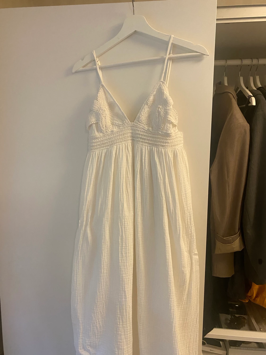 Zara vit sommarklänning - 90