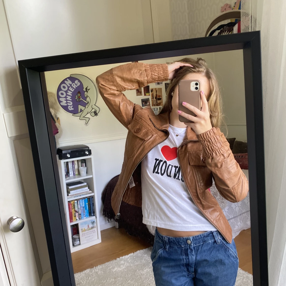 Äkta läderjacka - 90