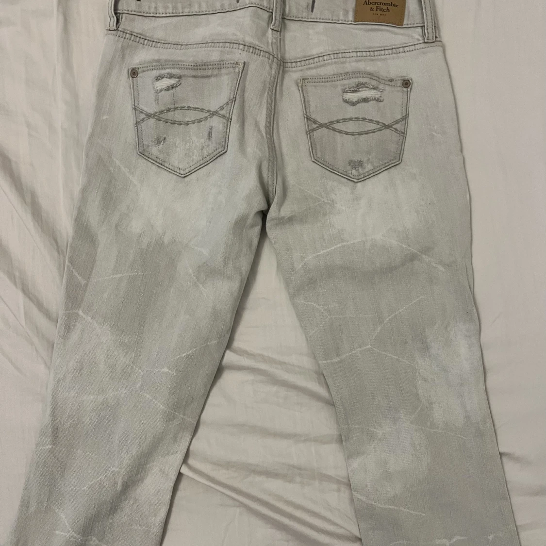 Grå vintage lowrise jeans - 90