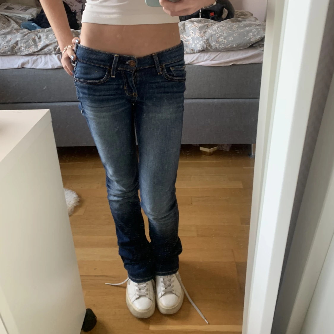Lågmidjade jeans
