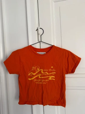 Orange t-shirt - Med tryck! Från faithfull the brand