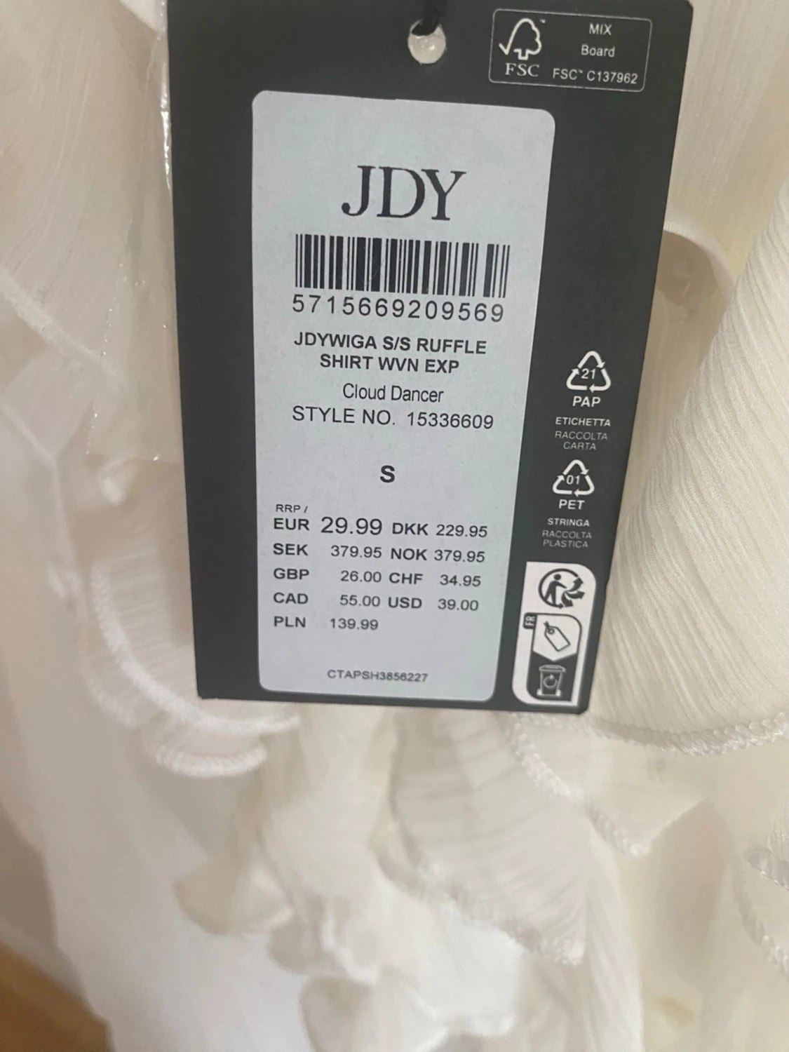 Vit volangblus - 2