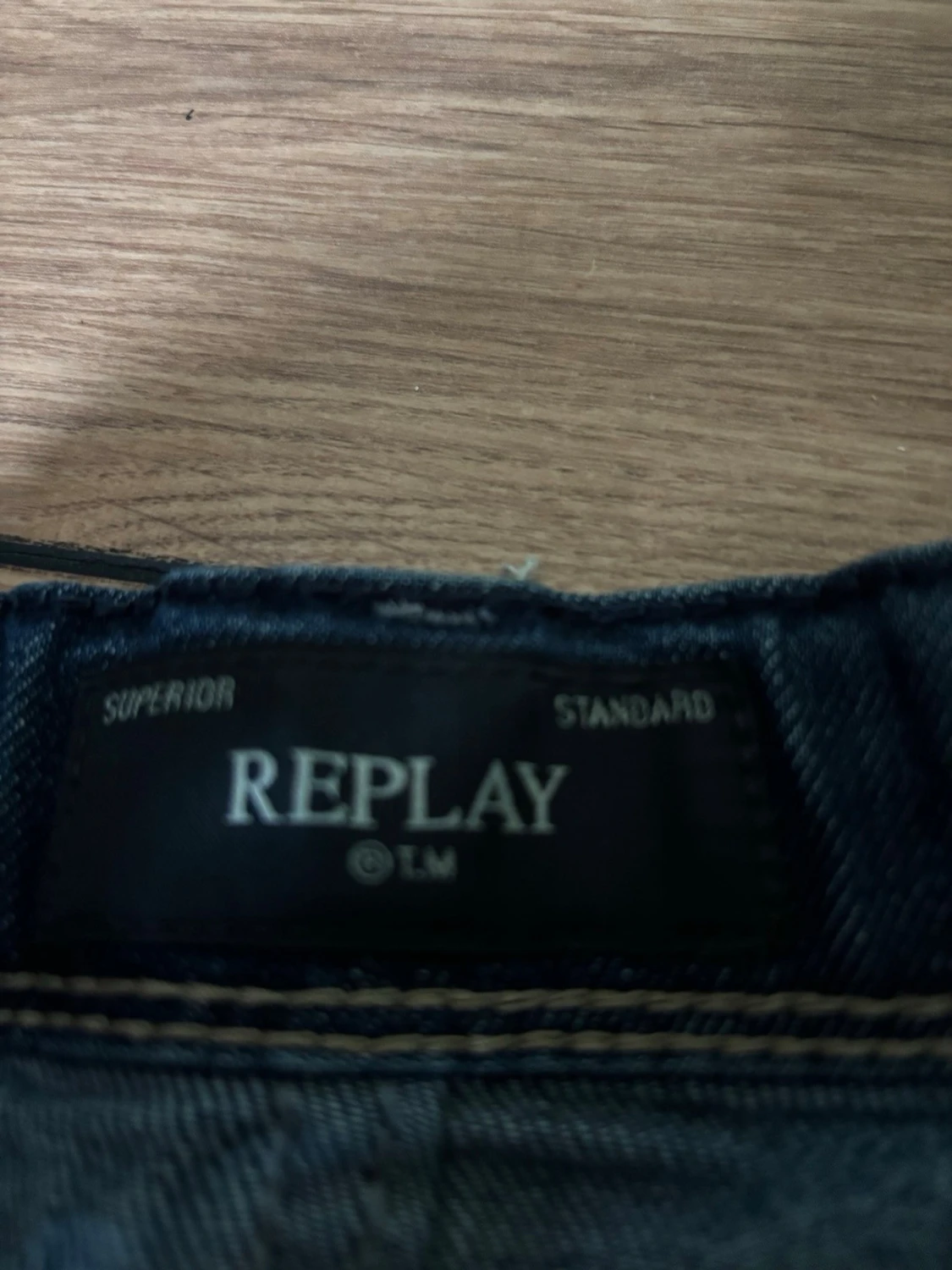 Mörkblå Replay jeans med raka ben - 2