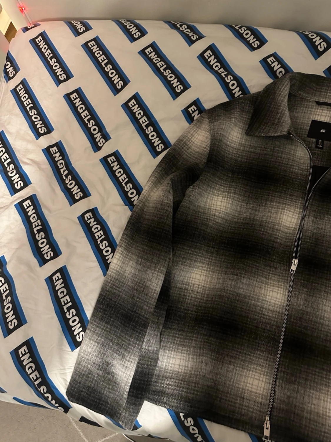 Gråmelerad overshirt från H&M - 2