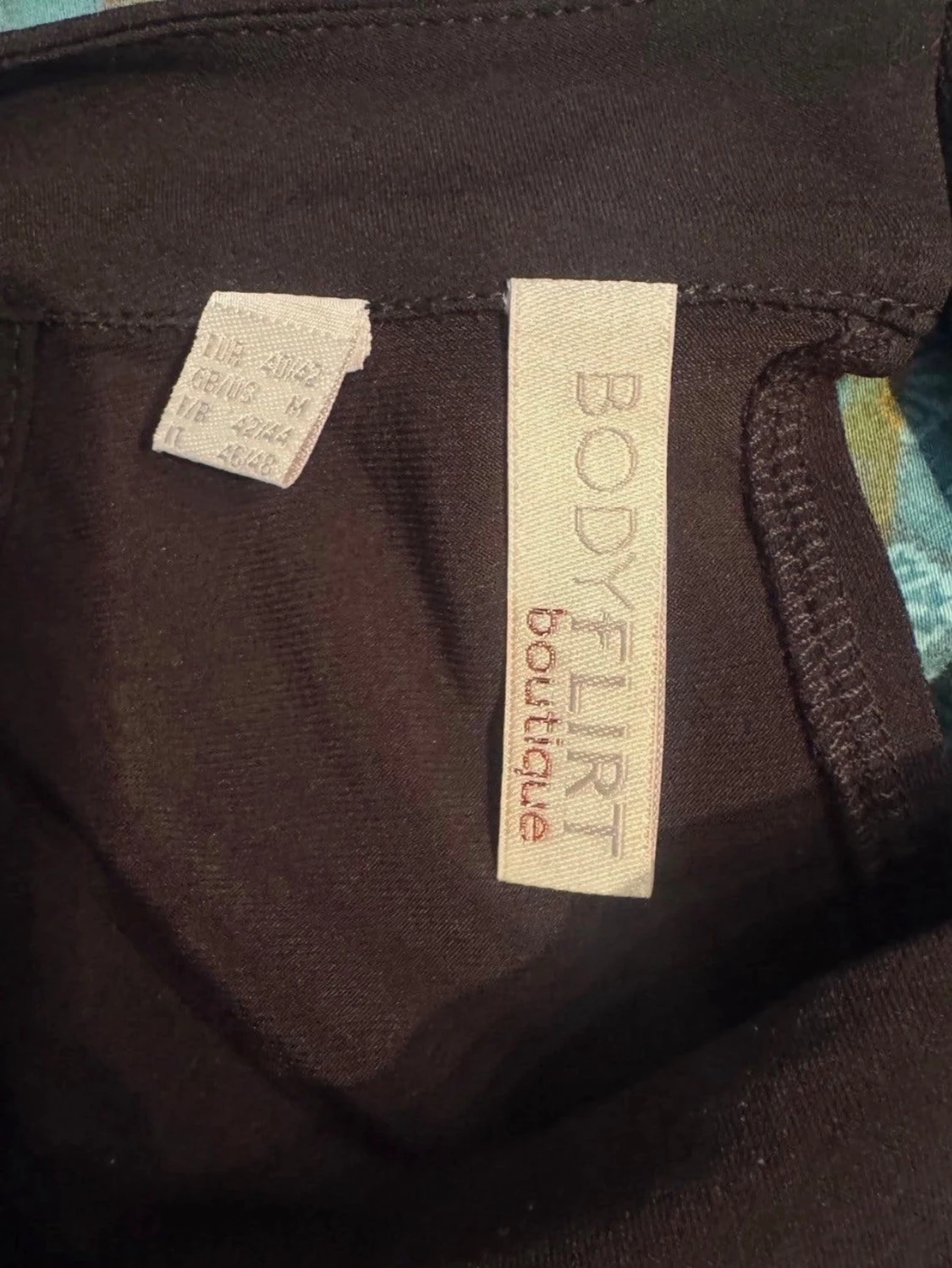 Mönstrad långklänning från Bodyflirt - storlek 40/42