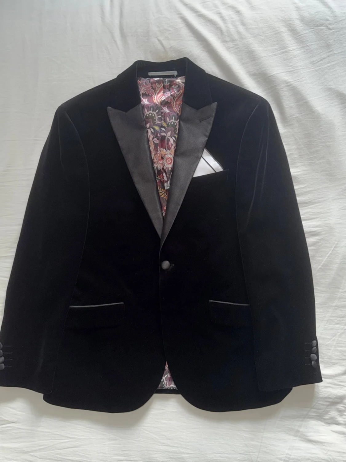 Next Signature italian fabric slim fit velvet blazer - kavaj 48S