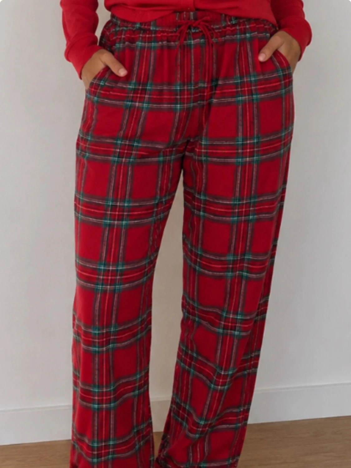 Nya Röda rutiga pyjamasbyxor strl M Hunkemöller Möller