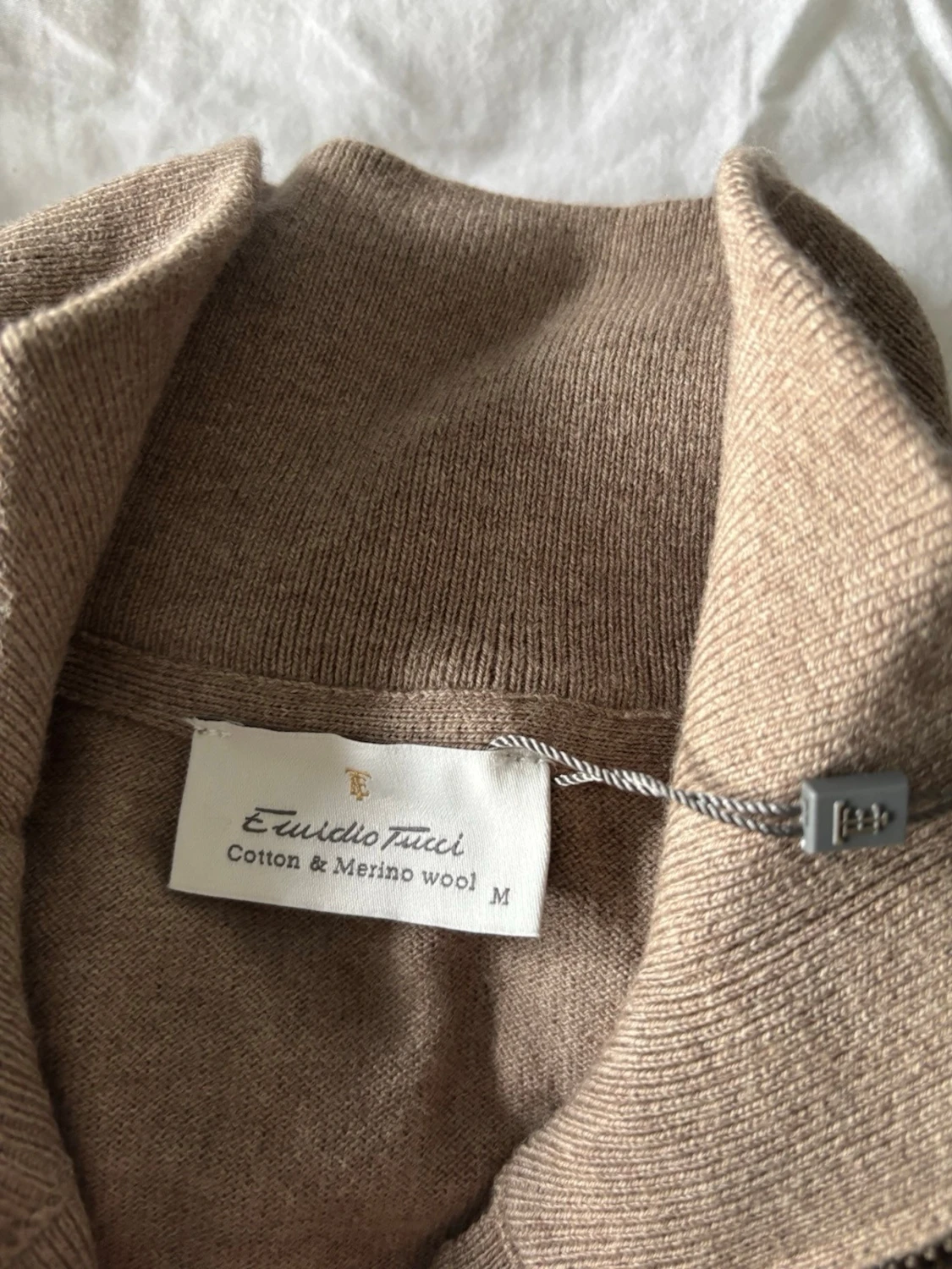 Beige merinoull zip - 2