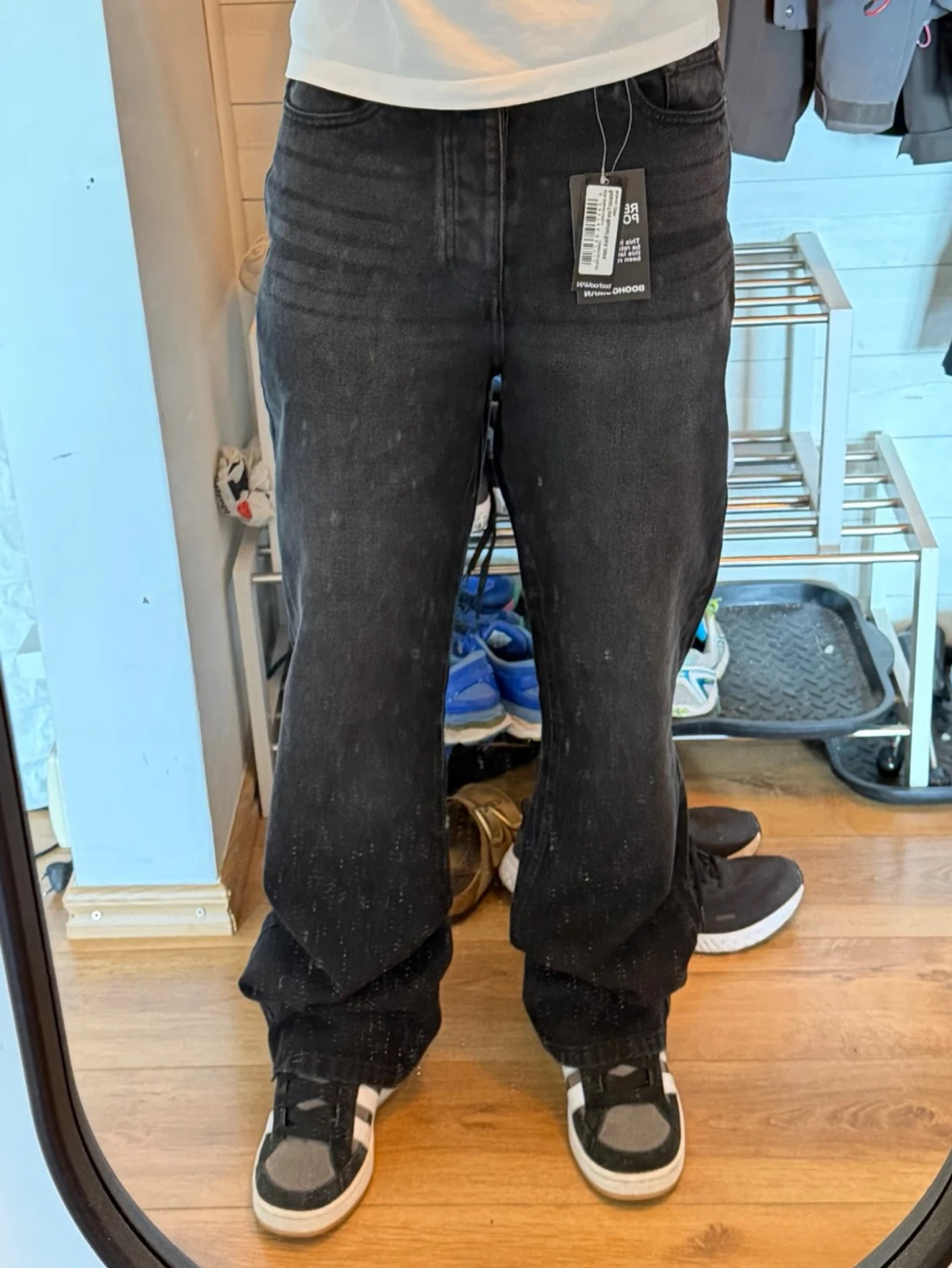 Svarta flared jeans - 1