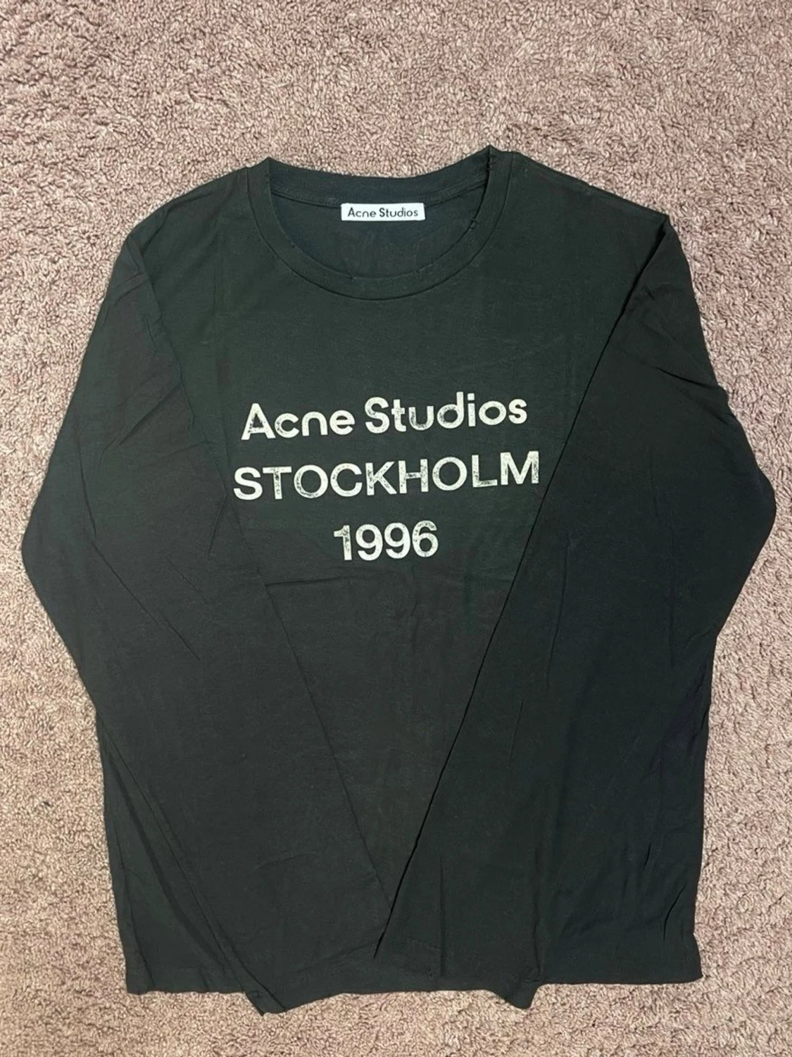 Svart långärmad topp Acne Studios Stl S (oversized)