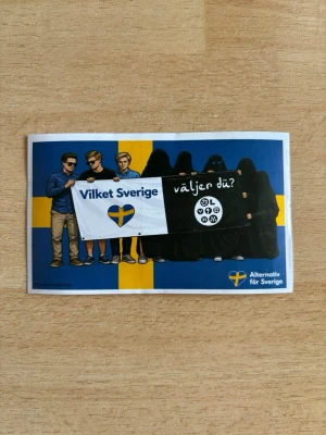 10st Alternativ För Sverige klistermärken  - 10st klistermärken som håller i vått och tort året om. Fraktas ENDAST med INSTABOX!