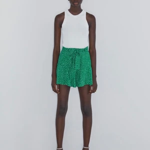 Zara kjol - Säljer denna grön prickiga kjol från zara. Den är i jättebra skick. Skriv för mer info och bilder💕