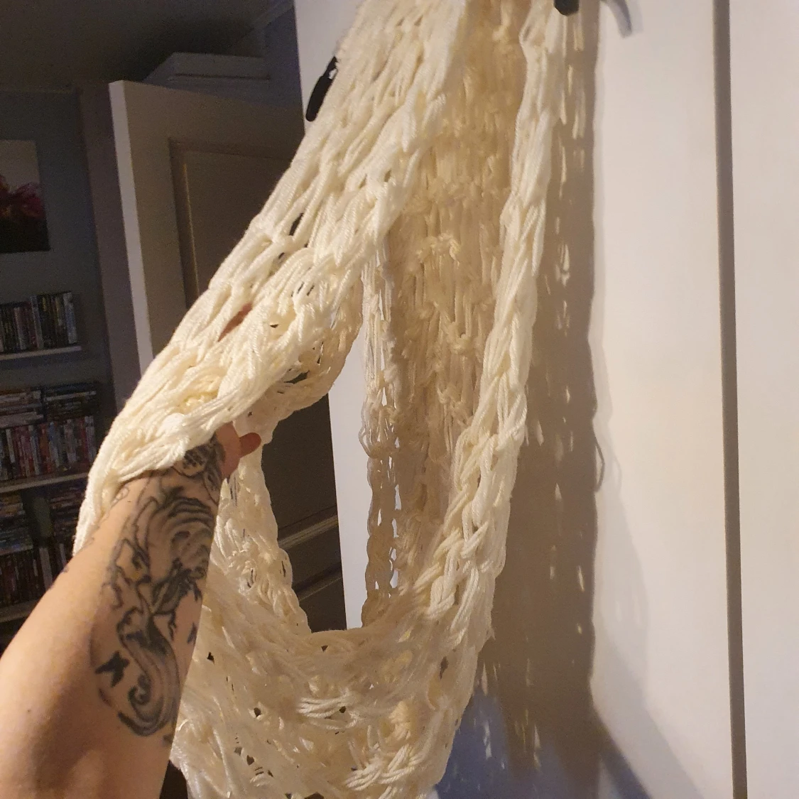 Hemstickad tub/sjal  - 90