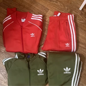 Adidas set  - Aldrig använt, gröna är storlek xs. Röda storlek S