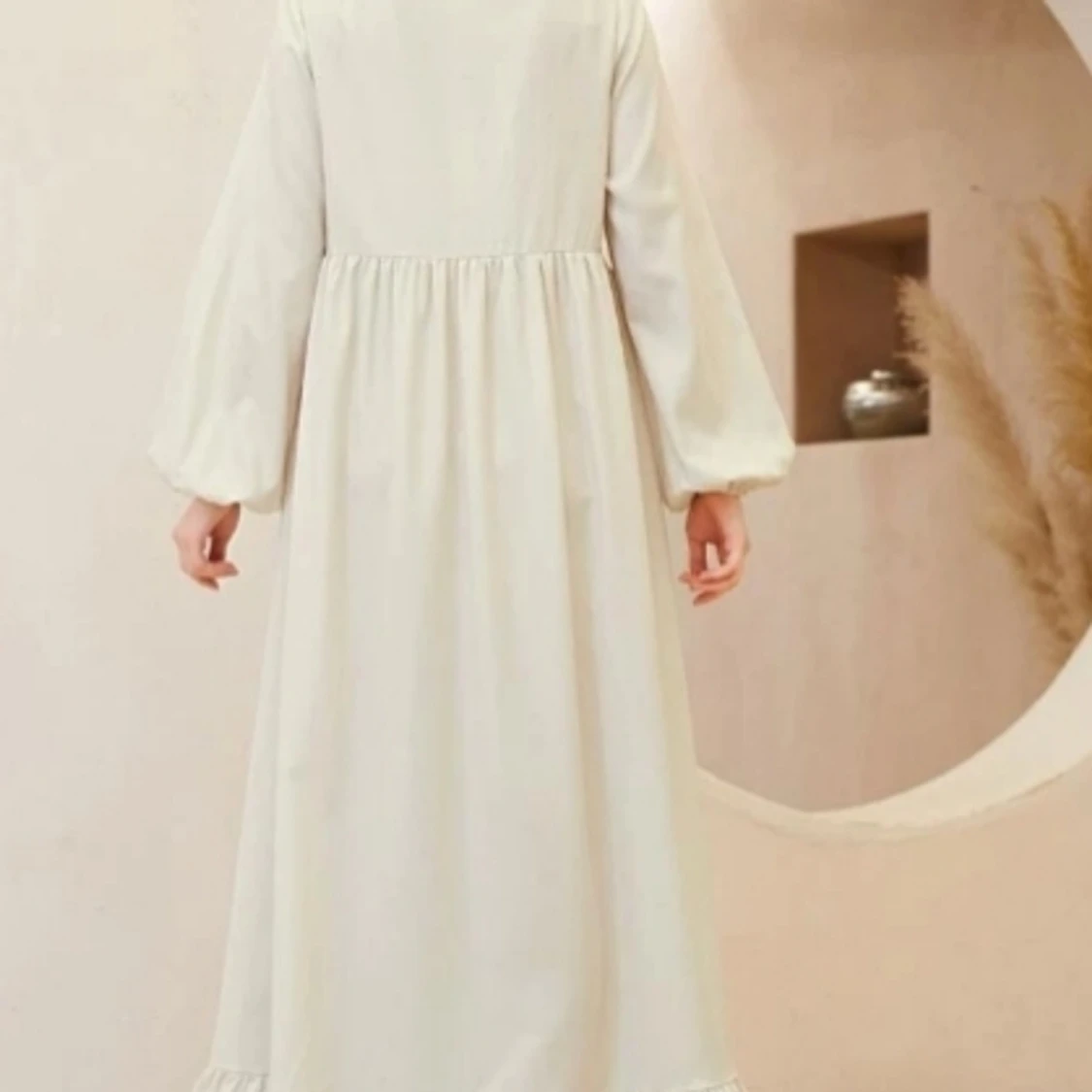 Vit fin klänning  - 90