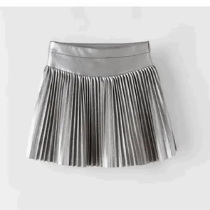 Silvrig kjol från Zara - Aldrig använd utan endast provat den! Storlek 164 men passar mig som är en XS! Lånade bilder!💙😊 Kan mötas i Stockholm annars står köparen för frakten!💓💓 HAR ETT BUD PÅ 180kr, så isånnafall buda över!