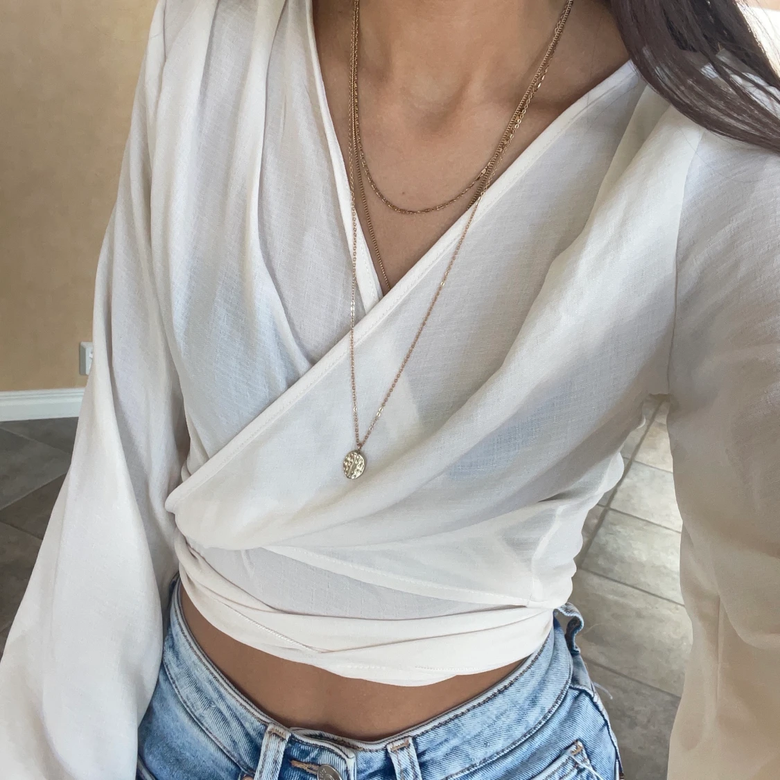 Topp med knytning - 90