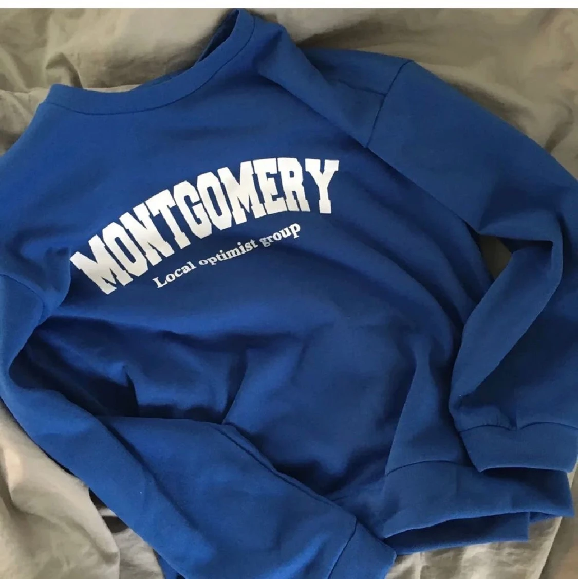 Collagetröja i blått - 90