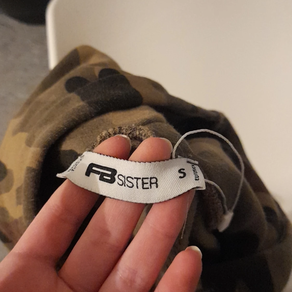 Militär-grön hoodie - 90