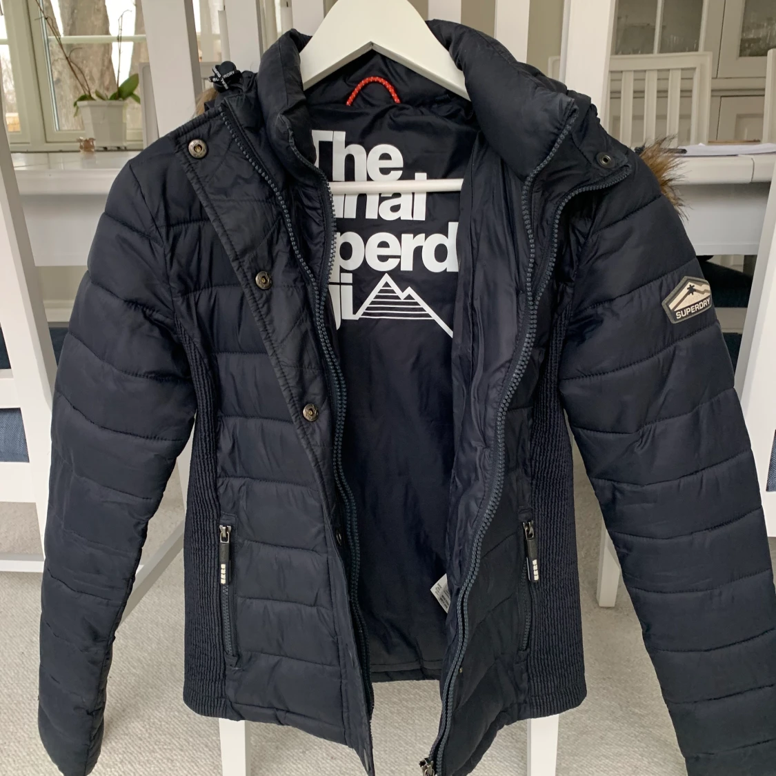 Superdry Fuji jacket, fuskpälskrage, S - 91
