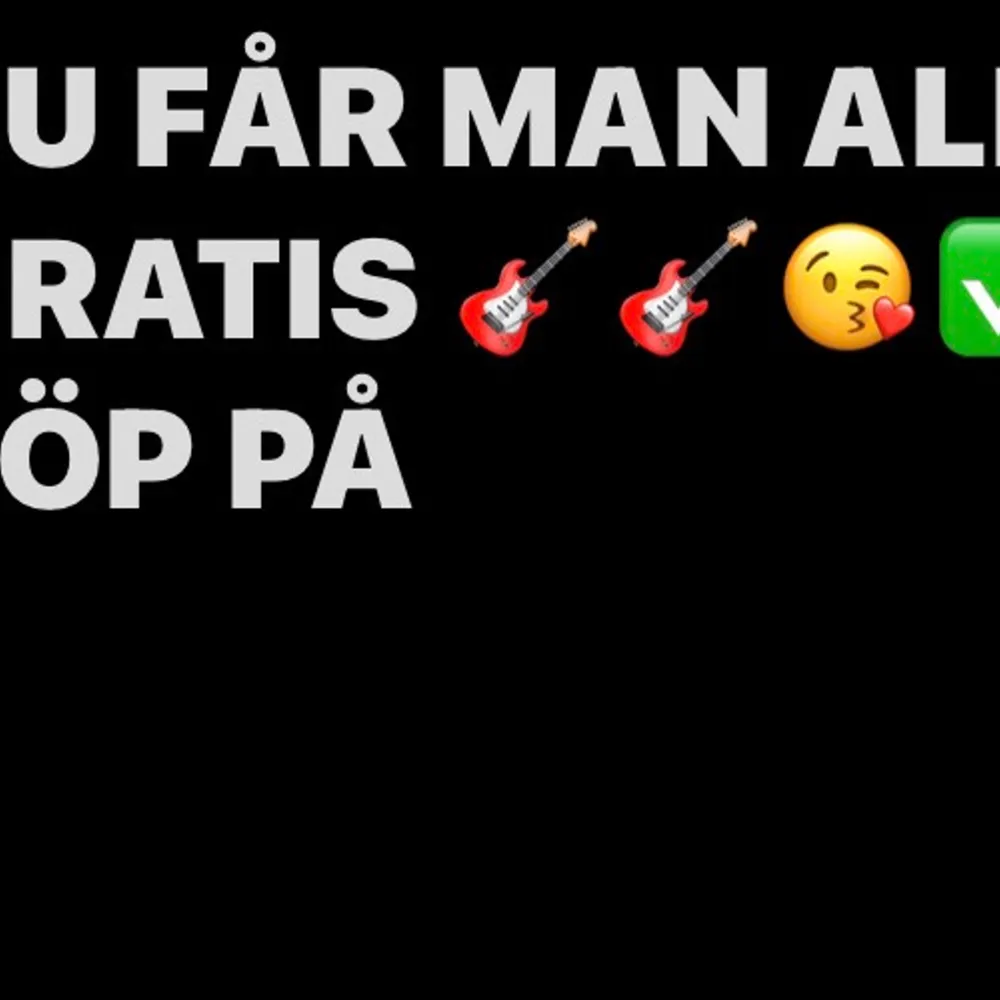 När man köper någonting från min sida så får man det gratis😘😘💓🎸❤️🪴 Frakten är också gratis 💓 Det här gäller hela veckan ut😘😘 KÖP/fynda på . Övrigt.