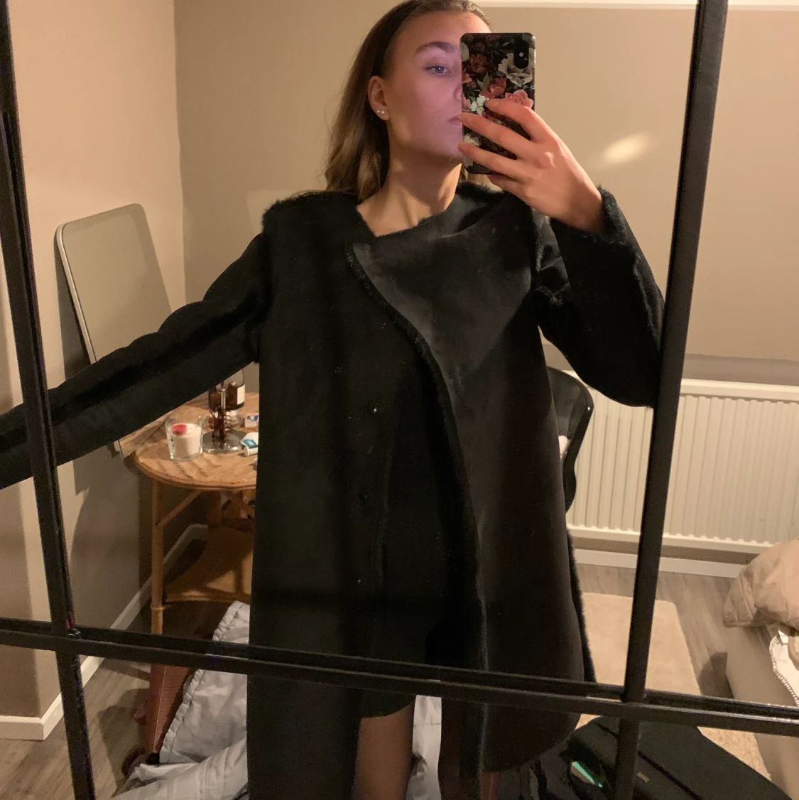 Mocka-jacka med lurvig innerfoder - 90