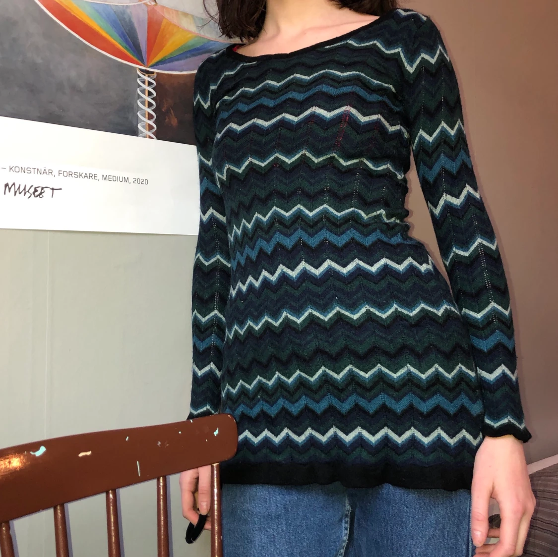 Lång långärmad tröja - 90