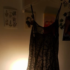 Mesh nät nattline - Snyggt nattlinne i nät eller mesh som jag köpte på sellpy i somras! Jag sydde in den och den blev för liten då, skulle uppskatta 34 till liten 36, så när jag har på mig den väckas den lite på sidorna. I bra skick annars, hade några få slitningar som jag lagat men va inte i topp skick när jag fick hem den. Sömmarna blev bra när jag sydde in, tåliga, men pga av att jag sytt om själv så blir det billigare pris. Frakt ingår ej.