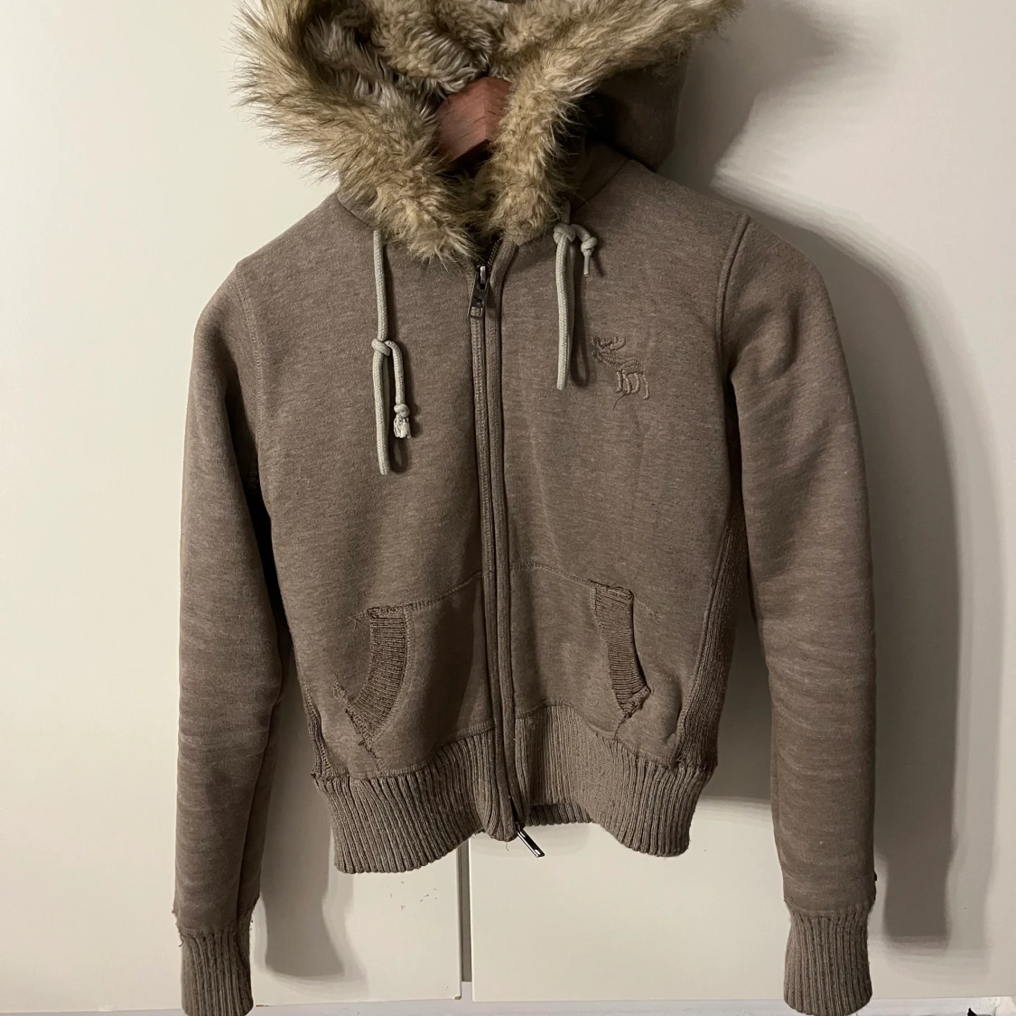 Zip jacka med päls💗