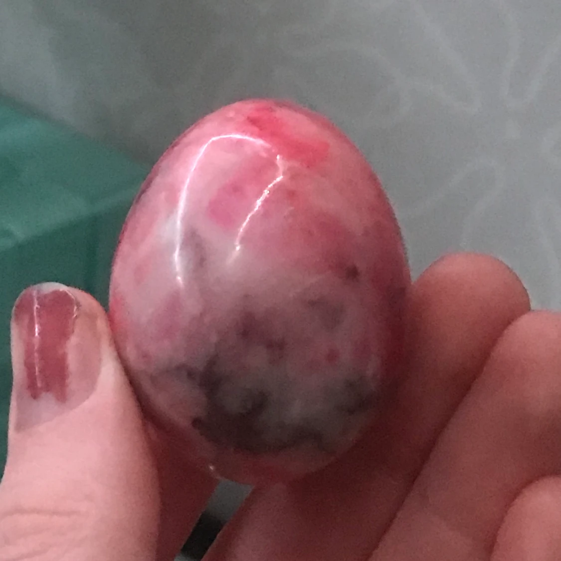 rosa kristall ägg - 90