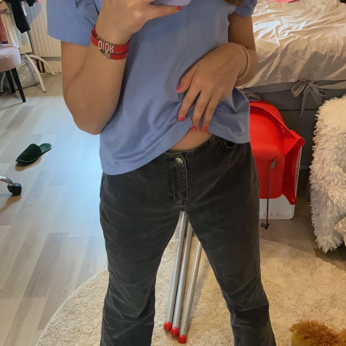 Lågmidjade jeans i stl 34-36👩🏻‍🎤