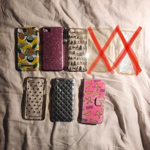 Mobilskal  - Massa olika iPhone iPhone 6,7, 8skal. Pris kan diskuteras🎆 alla 10kr förutom ideal skalet för 35 för att det är nästan nytt och var dyrare från början🪅💕 du kan få alla för 75 kr 