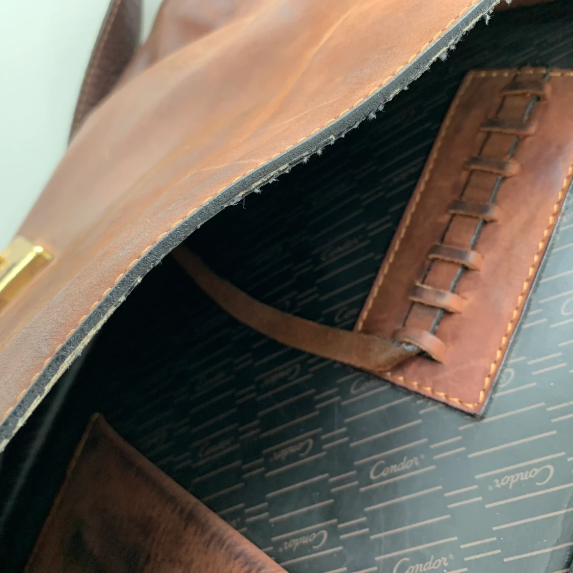 Vintageväska i äkta skinn! - 91