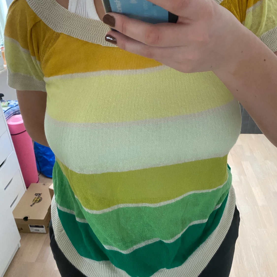 Stickad T-shirt  - 90