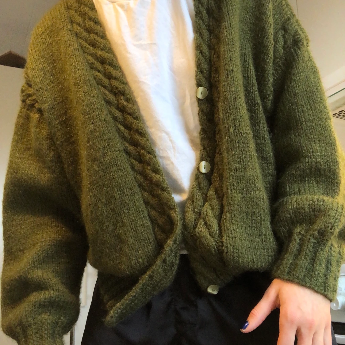 Mysig stickad tröja 