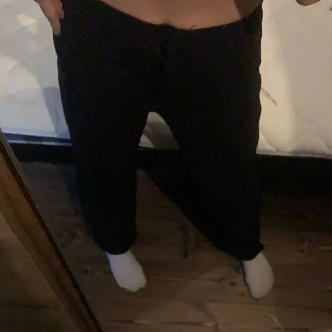 Svarta kostymbyxor  - 90